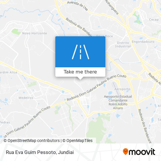 Mapa Rua Eva Guim Pessoto