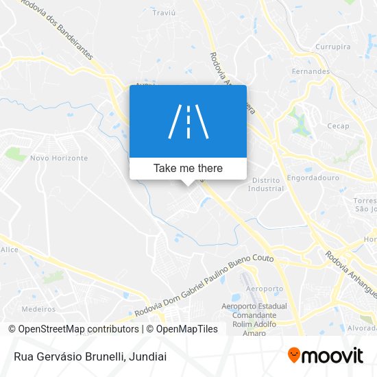 Rua Gervásio Brunelli map