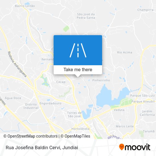 Rua Josefina Baldin Cervi map