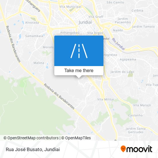 Mapa Rua José Busato