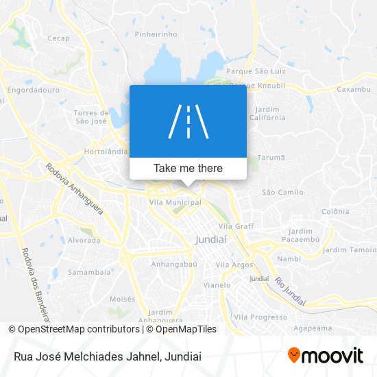 Mapa Rua José Melchiades Jahnel