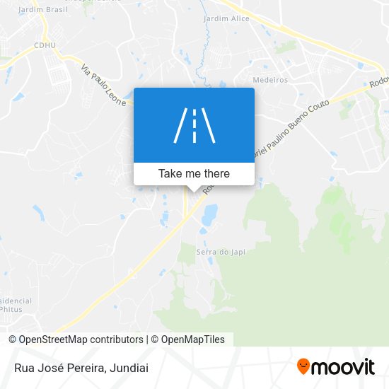 Rua José Pereira map