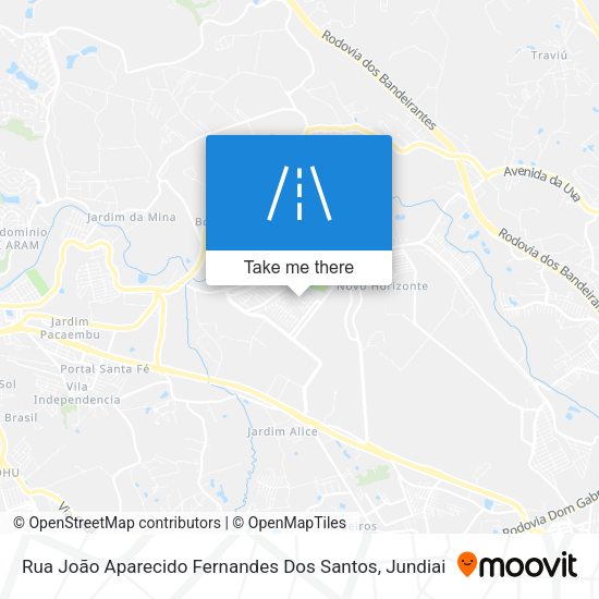 Rua João Aparecido Fernandes Dos Santos map