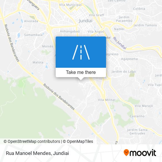Mapa Rua Manoel Mendes