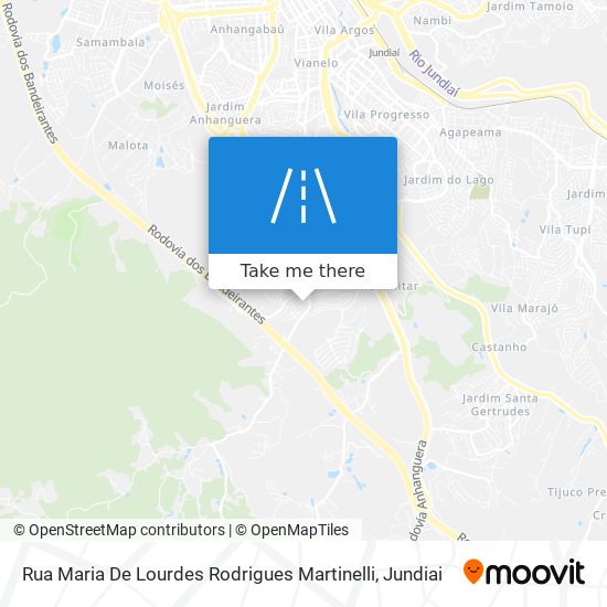 Mapa Rua Maria De Lourdes Rodrigues Martinelli