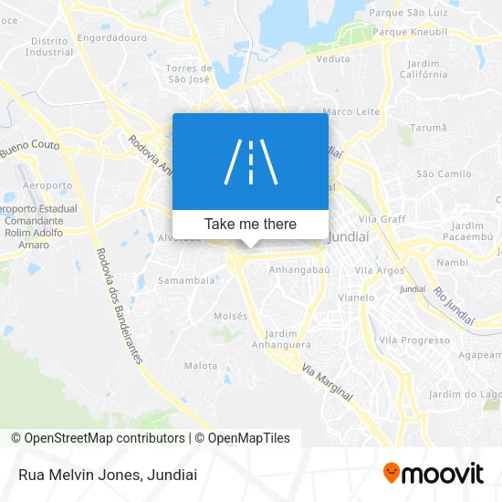 Rua Melvin Jones map