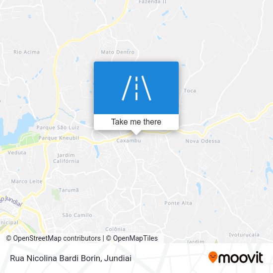 Rua Nicolina Bardi Borin map