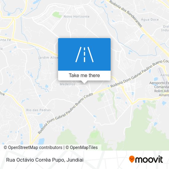 Rua Octávio Corrêa Pupo map