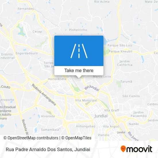 Rua Padre Arnaldo Dos Santos map