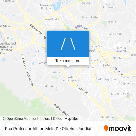 Rua Professor Albino Melo De Oliveira map