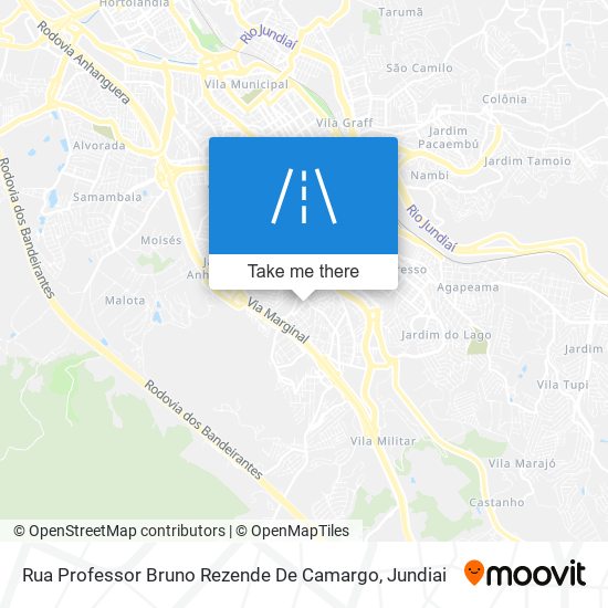 Mapa Rua Professor Bruno Rezende De Camargo