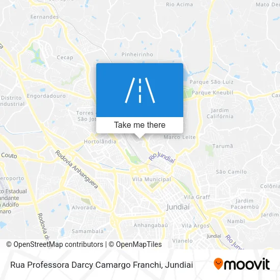 Rua Professora Darcy Camargo Franchi map