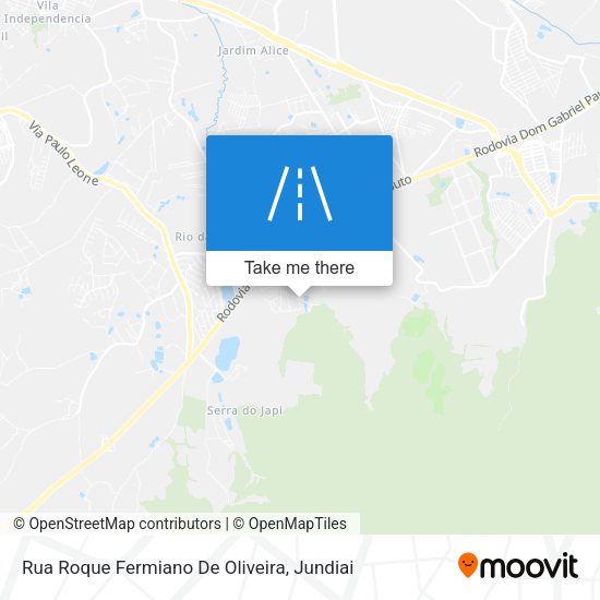 Rua Roque Fermiano De Oliveira map