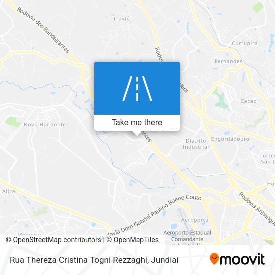 Rua Thereza Cristina Togni Rezzaghi map