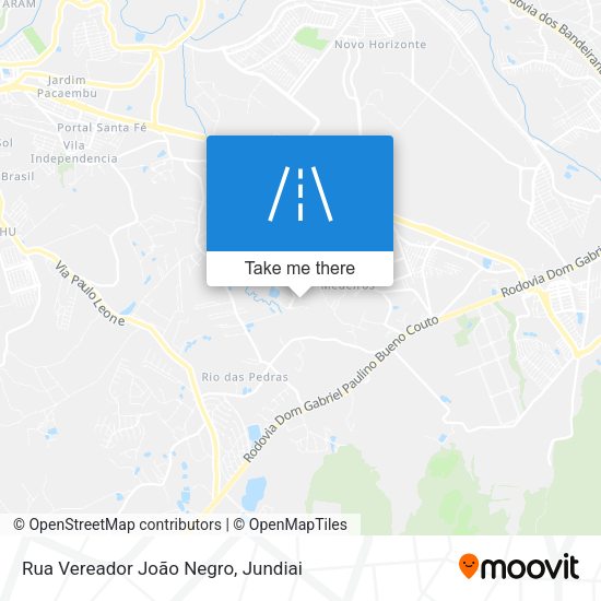 Rua Vereador João Negro map