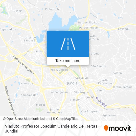 Mapa Viaduto Professor Joaquim Candelário De Freitas