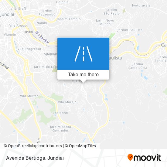 Mapa Avenida Bertioga