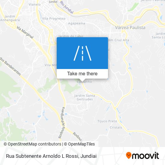 Mapa Rua Subtenente Arnoldo L Rossi