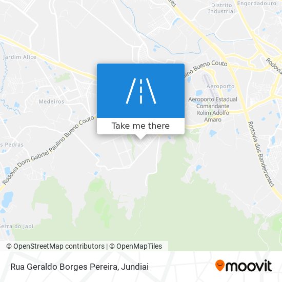 Mapa Rua Geraldo Borges Pereira