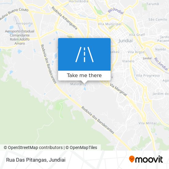 Rua Das Pitangas map