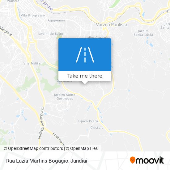 Mapa Rua Luzia Martins Bogagio