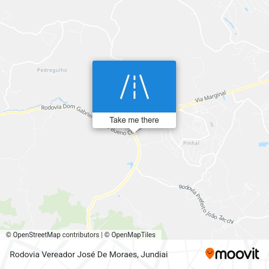 Rodovia Vereador José De Moraes map