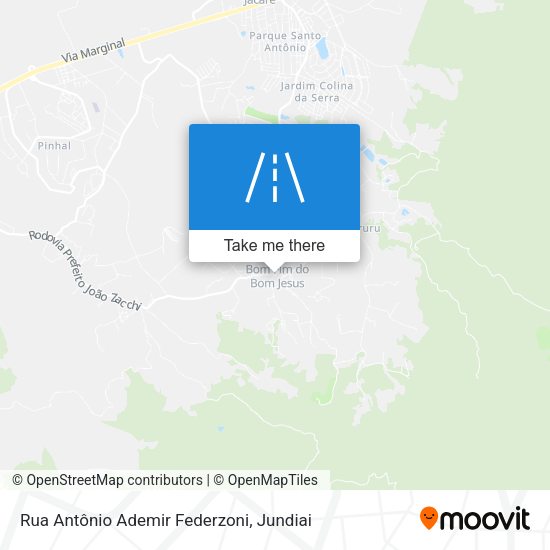 Rua Antônio Ademir Federzoni map
