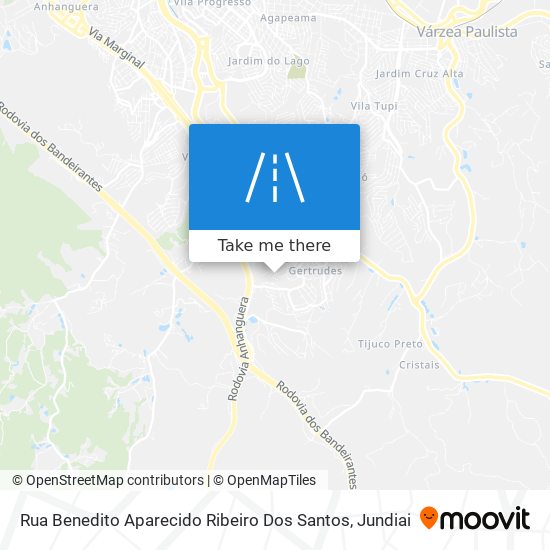 Mapa Rua Benedito Aparecido Ribeiro Dos Santos