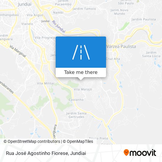 Rua José Agostinho Fiorese map