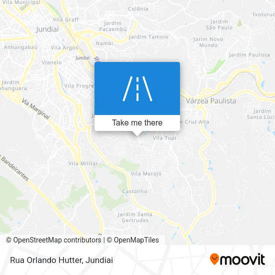 Rua Orlando Hutter map