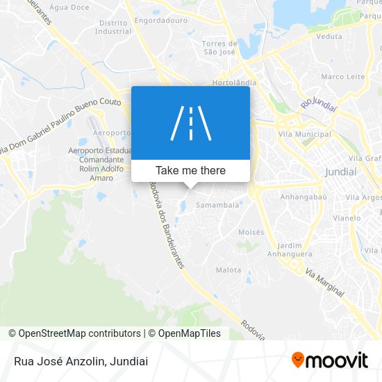 Rua José Anzolin map