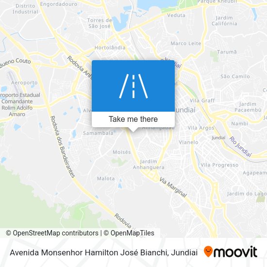 Avenida Monsenhor Hamilton José Bianchi map