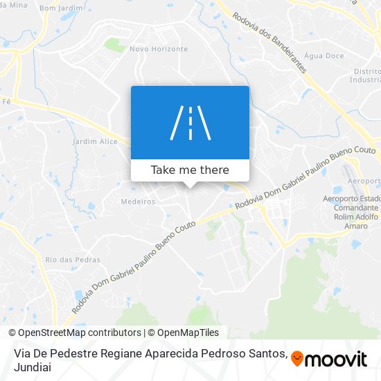 Via De Pedestre Regiane Aparecida Pedroso Santos map