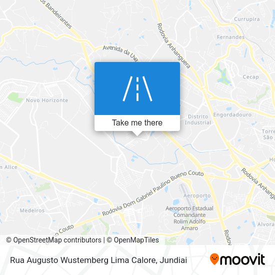 Rua Augusto Wustemberg Lima Calore map