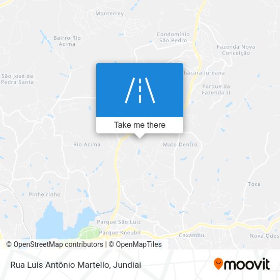 Rua Luís Antônio Martello map
