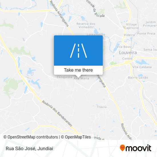 Rua São José map