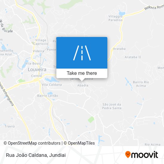 Rua João Caldana map