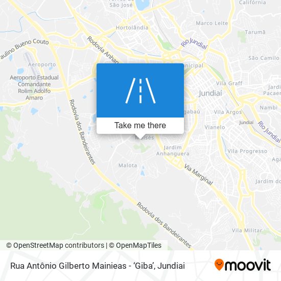 Mapa Rua Antônio Gilberto Mainieas - ‘Giba’