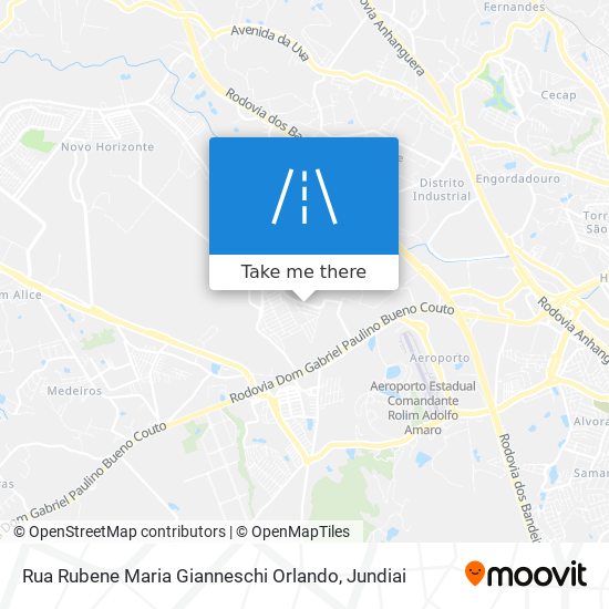 Mapa Rua Rubene Maria Gianneschi Orlando