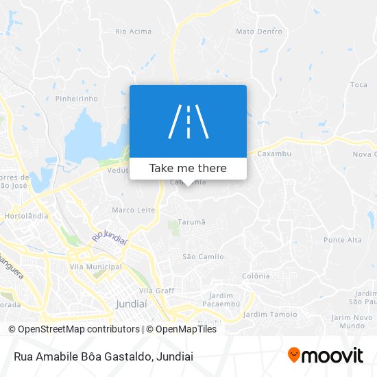 Mapa Rua Amabile Bôa Gastaldo