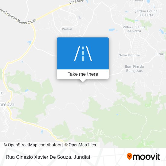 Rua Cinezio Xavier De Souza map