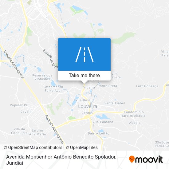 Avenida Monsenhor Antônio Benedito Spolador map
