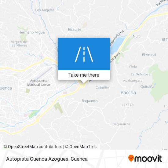 Autopista Cuenca Azogues map