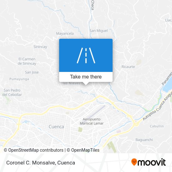 Mapa de Coronel C. Monsalve