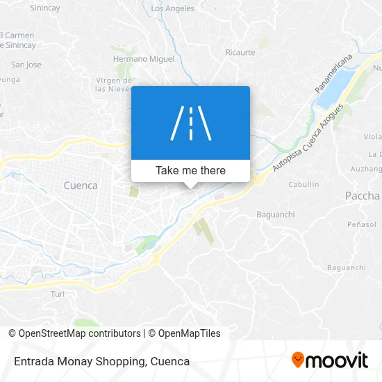 Entrada Monay Shopping map