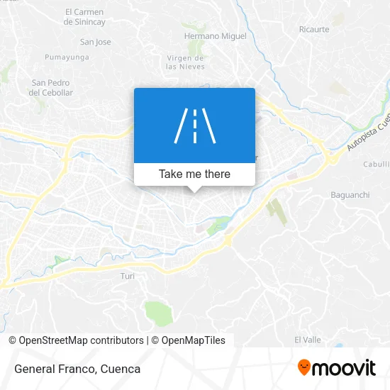 Mapa de General Franco