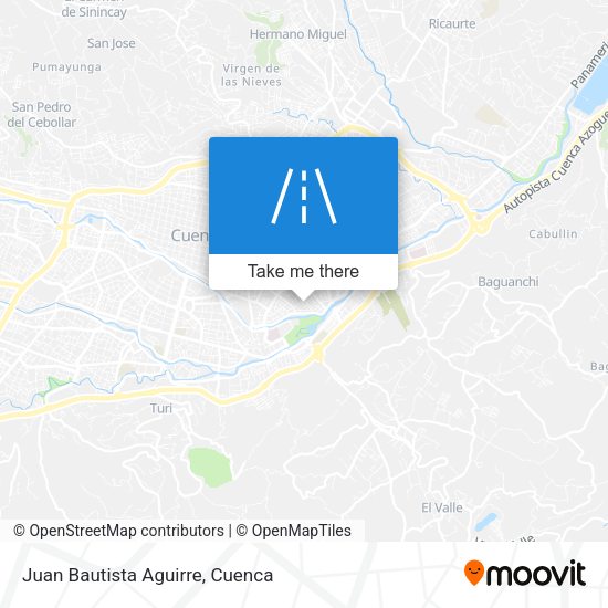 Juan Bautista Aguirre map