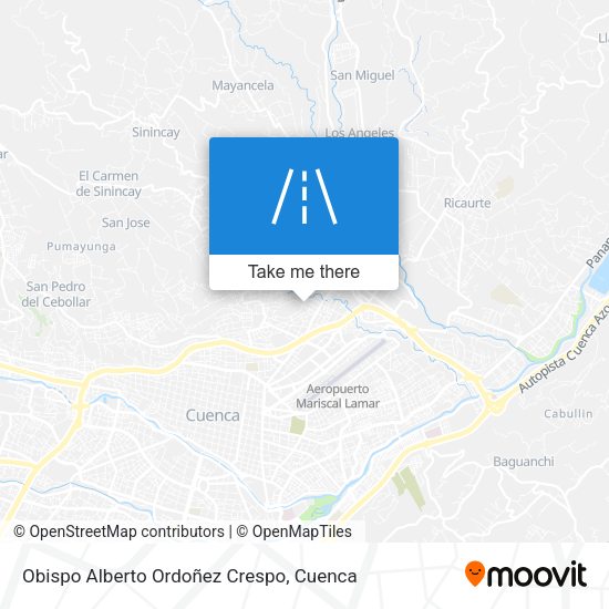 Obispo Alberto Ordoñez Crespo map