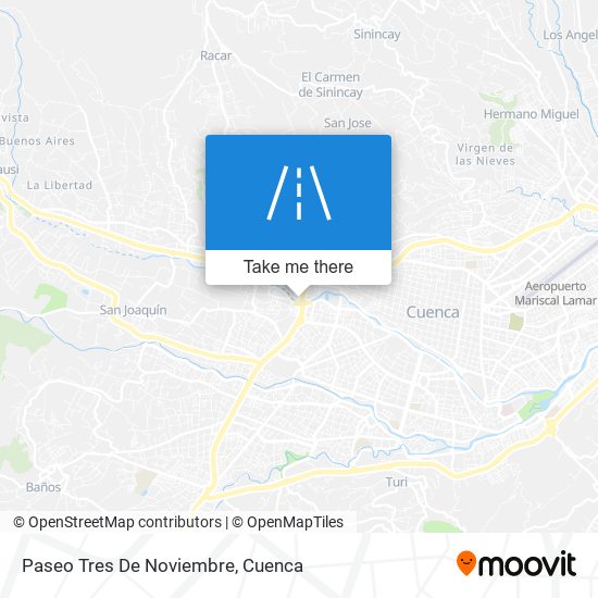 Mapa de Paseo Tres De Noviembre