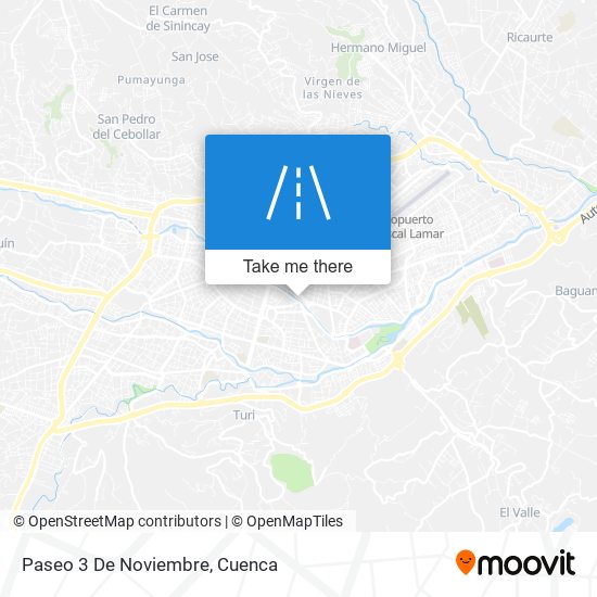 Mapa de Paseo 3 De Noviembre